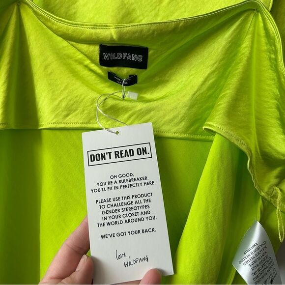 NWT Windfang Tank Top Neon The Empower Satin Cami Adjustable Straps - Picture 5 of 9